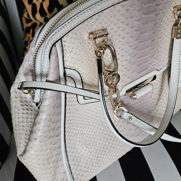 Coach Madison Embossed Python Leather Satchel - Picture 10 of 11